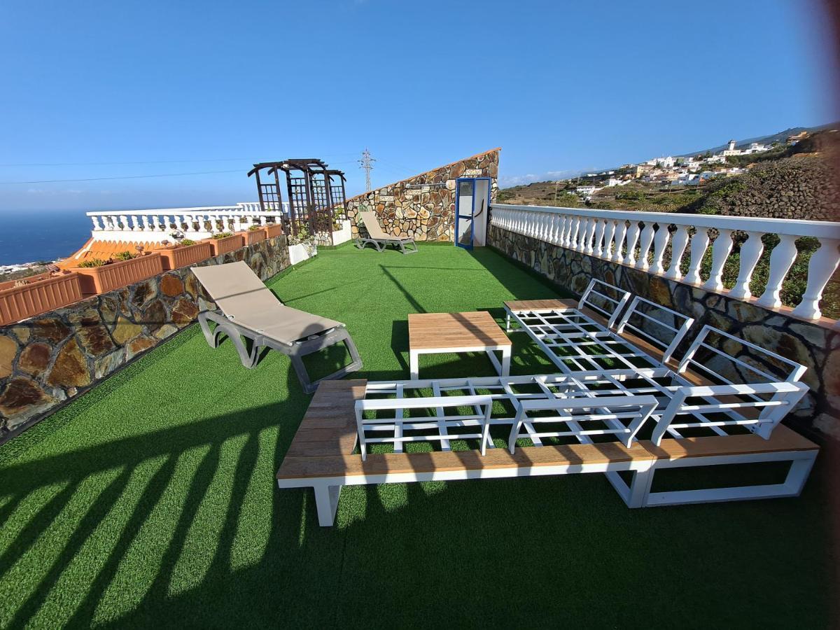 Tenerife Apartment 100M2 Casa De Don Quijote With A Terrace Of 100M2 With A View Of The Ocean And Teide Volcano And A Garden Of 600M2 이코드레로스비노스 외부 사진